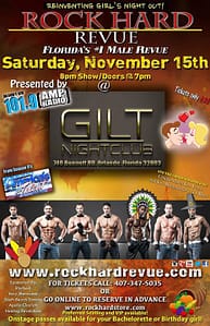 Rock Hard Male Revue at  GILT Nightclub Nov15th